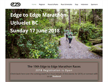 Tablet Screenshot of edgetoedgemarathon.com